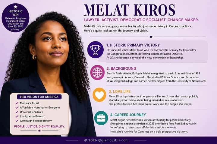 Melat Kiros smiling after winning Colorado primary