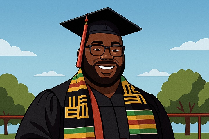 An AI illustrated image of Alonzo Carter