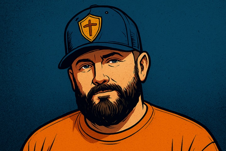 An AI illustrated image of Joe Nester