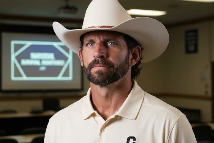 Josh Niblett during his January 2026 introduction at the University of Colorado, where he challenged players to strive for "Significance" over "Success.