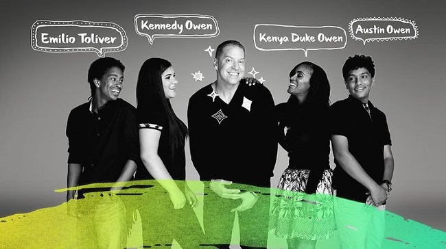 kenya duke with her husband and three children
