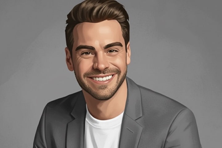 Frederik Oldenburg in 2025, Telemundo host of Exatlón Estados Unidos and partner of Carmen Villalobos